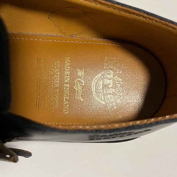 VINTAGE Dr. Martens Black Leather Mary Jane Shoes double Buckle Strap Y2K - Picture 3 of 10